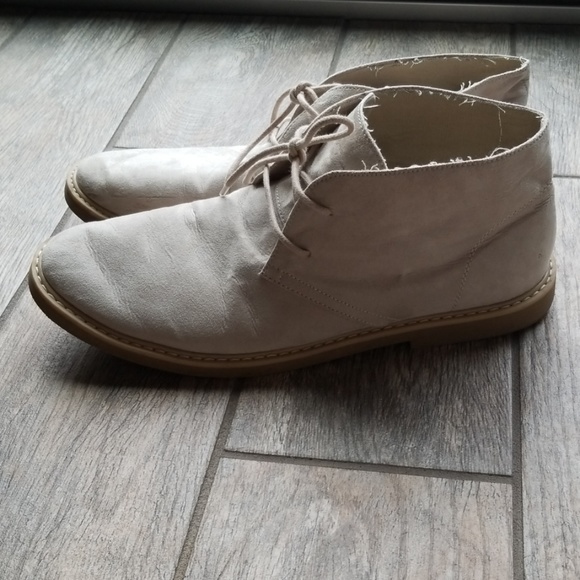cream desert boots